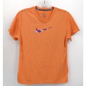 Nike Girl's Dri-Fit Neon Orange Performance Tee XL